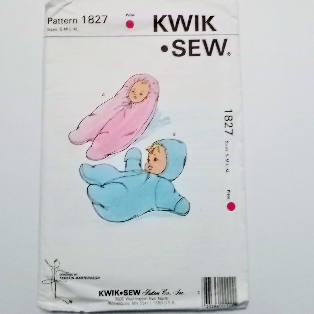 KWIK SEW Baby Pattern 1827